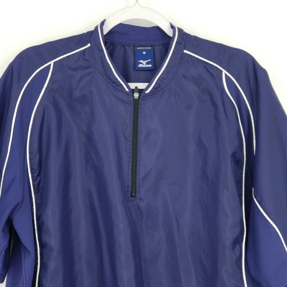 Mizuno Mens Size Med Golf Quarter Zip Windbreaker - Picture 2 of 7